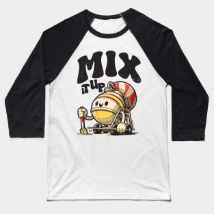 playful cement mixer character Baseball T-Shirt